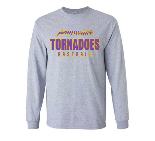 Purvis Baseball Laces LONG SLEEVE Tee