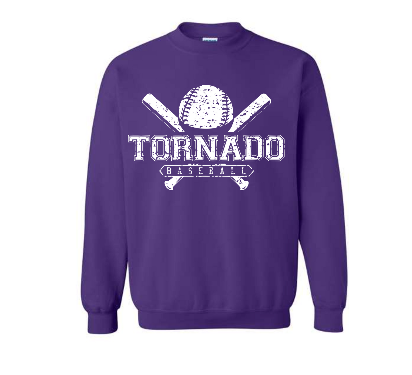Purvis Baseball Distressed Sweatshirt/Hoodie