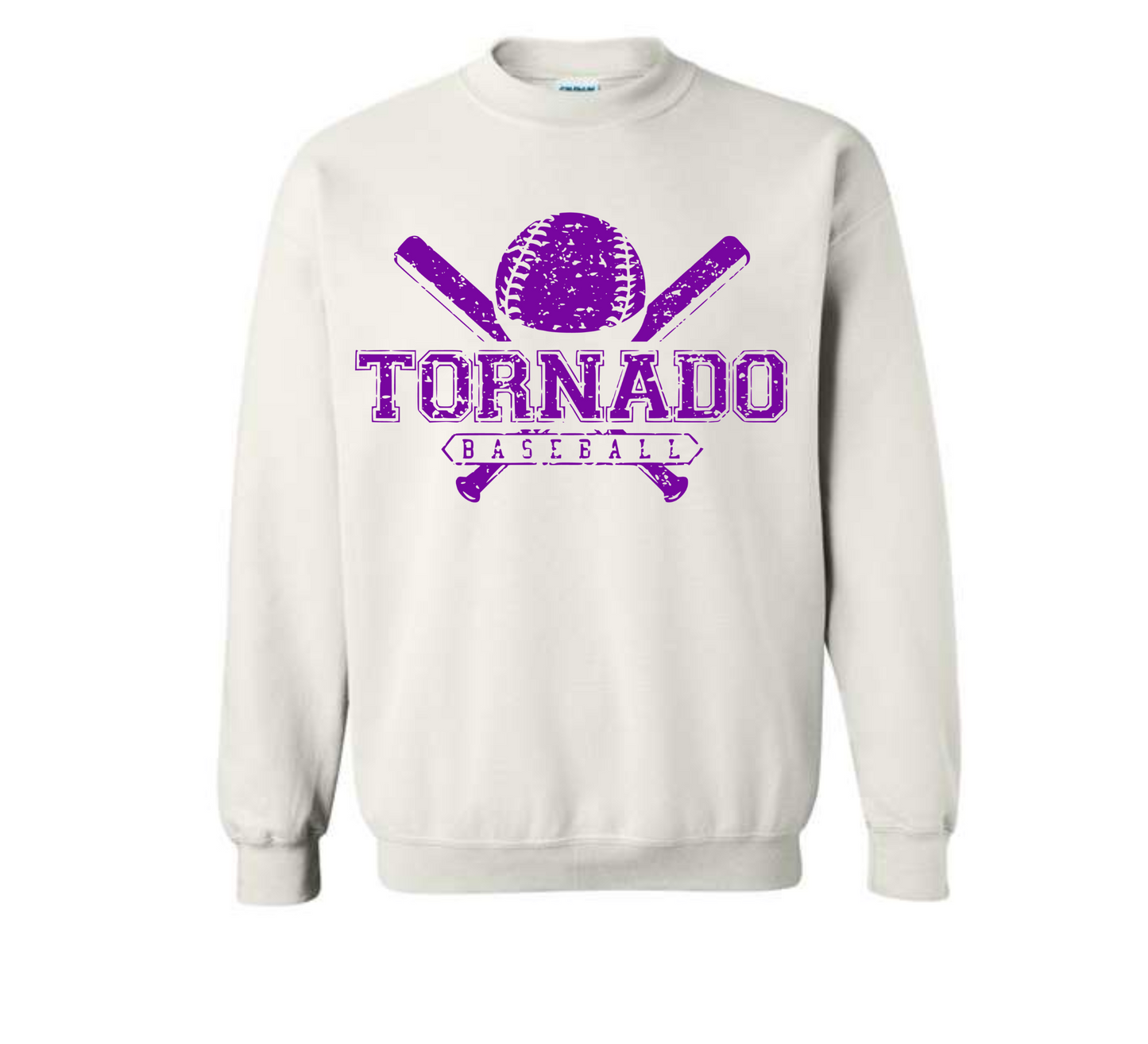 Purvis Baseball Distressed Sweatshirt/Hoodie