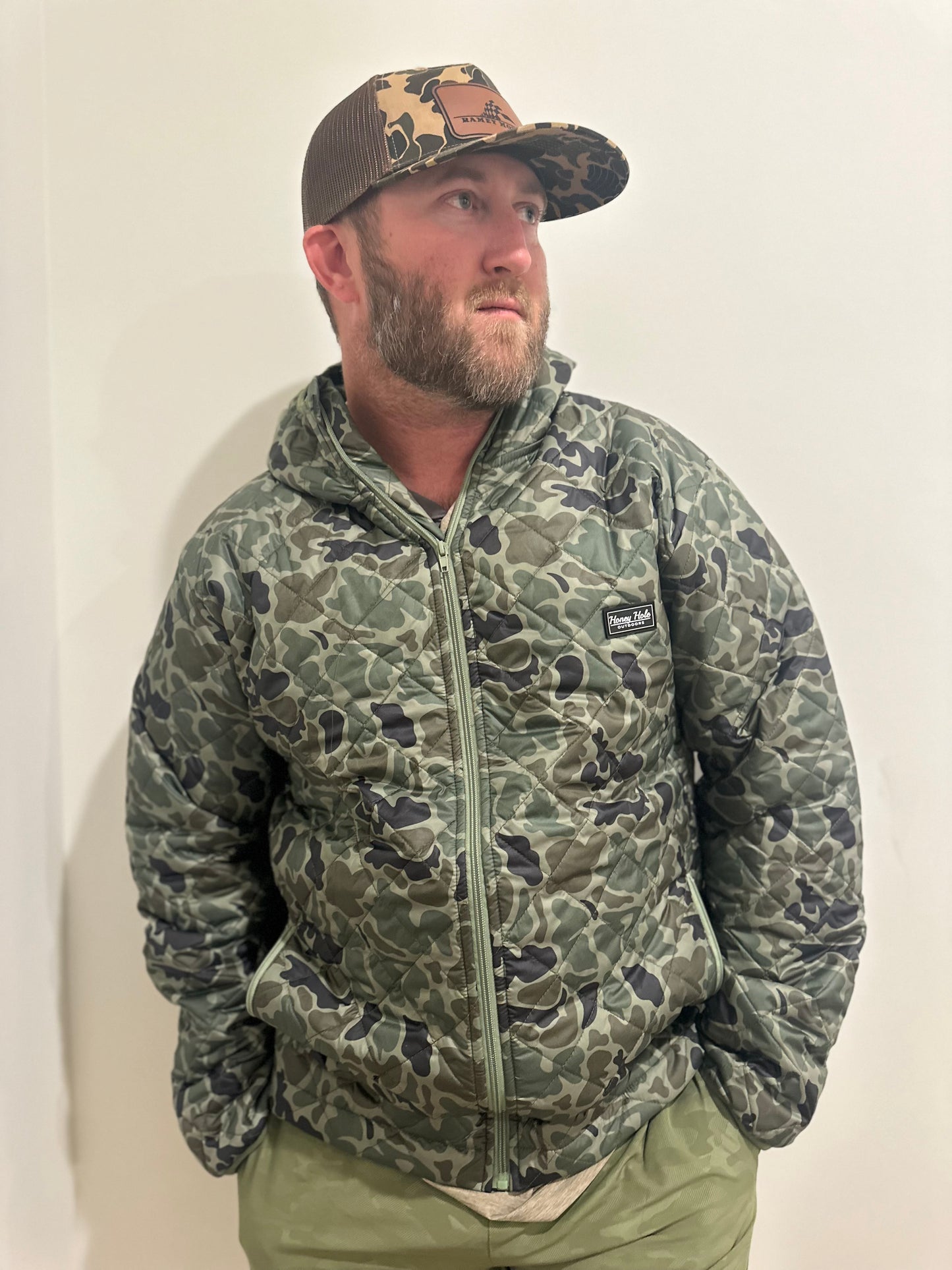 Honey Hole Camo Puffer Jacket