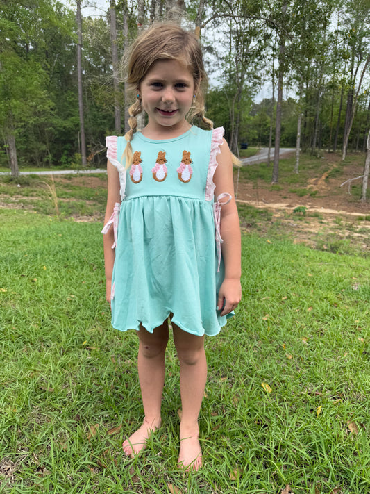 Girls Tunic Easter French Knot Set WITH Bloomers