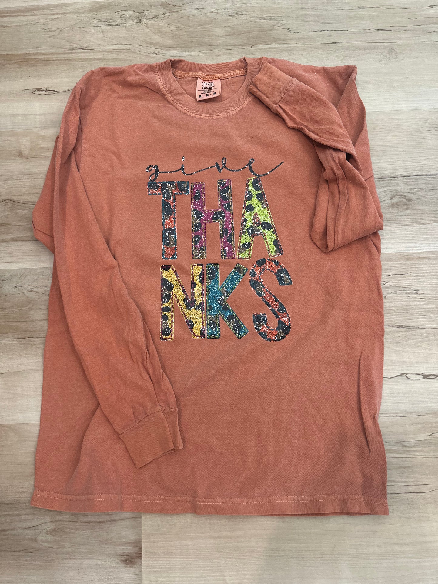 Give Thanks Long Sleeve Comfort Color