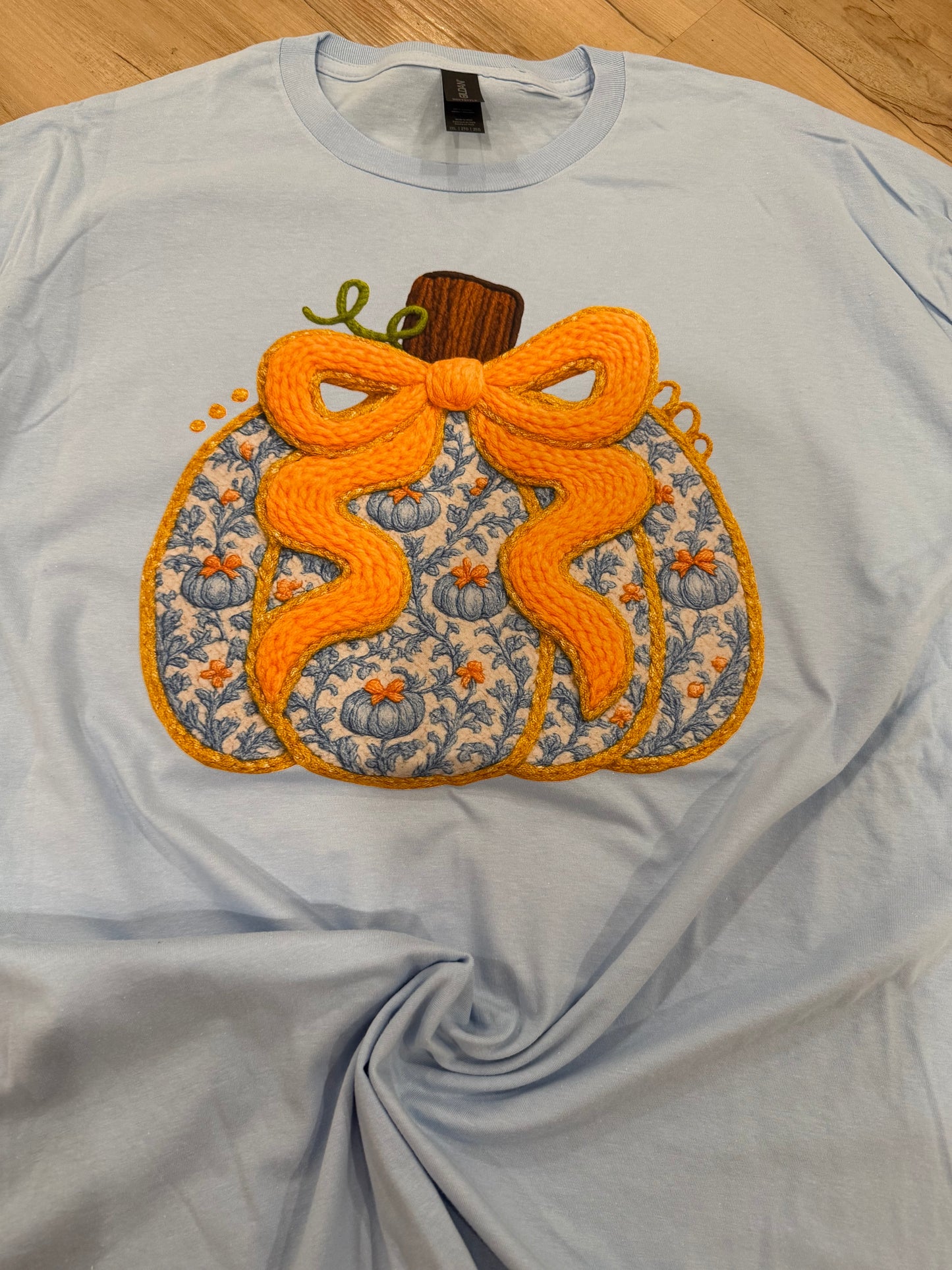 Faux Yarn Pumpkin