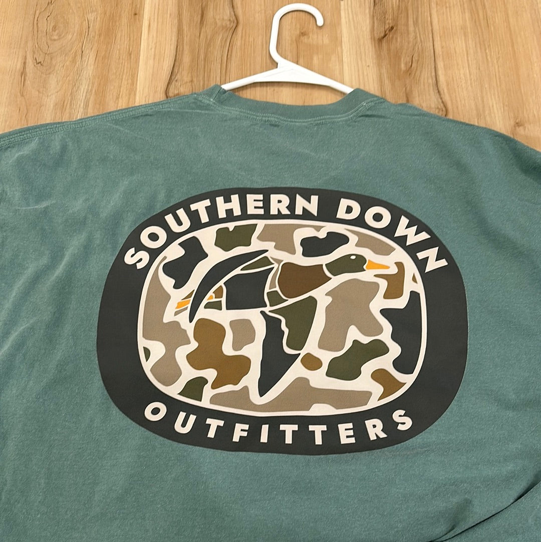 Green Comfort Colors Southern Down Outfitters Men’s Tee