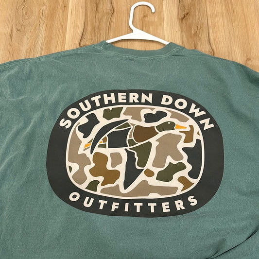 Green Comfort Colors Southern Down Outfitters Men’s Tee