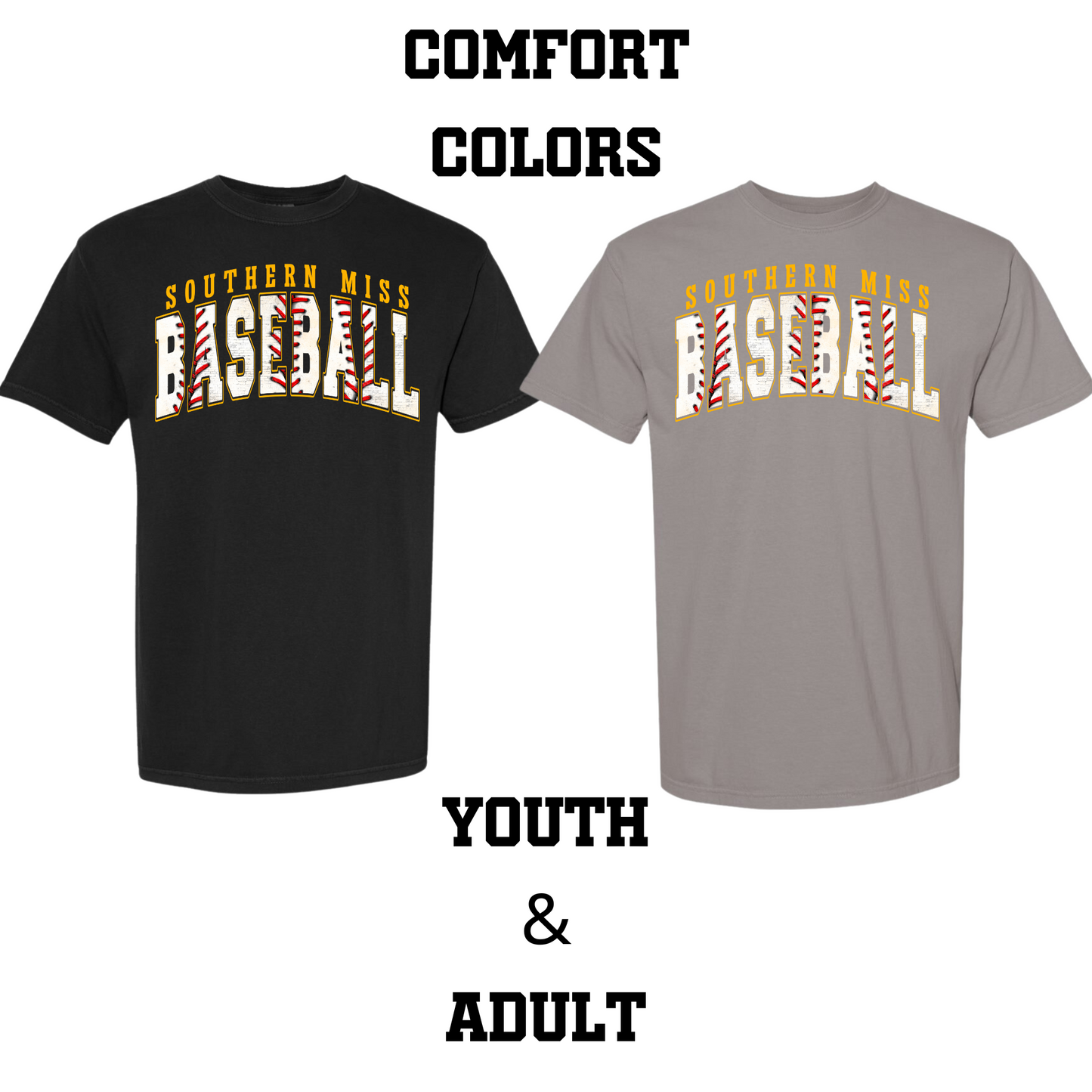 Southern Miss Laces Comfort Color