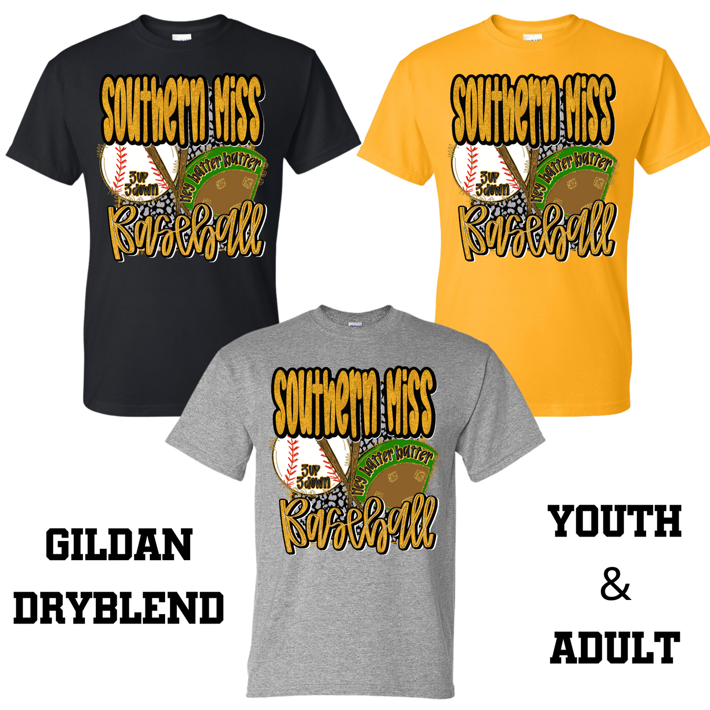 Southern Miss GIRLY Gildan Dryblend