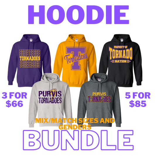 PURVIS HOODIE BUNDLE OF 5