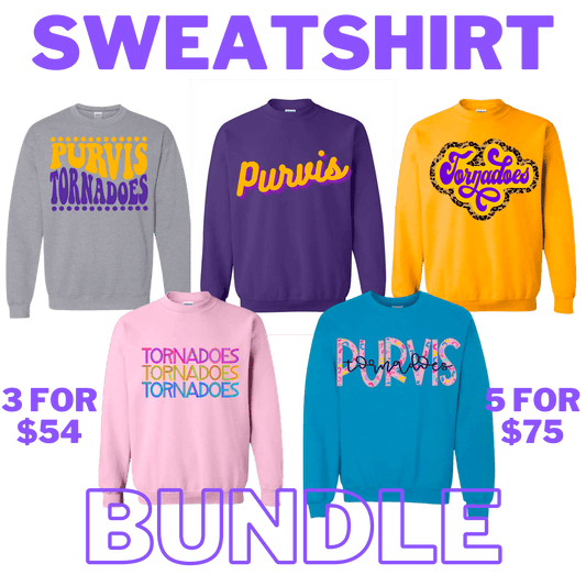 PURVIS SWEATSHIRT BUNDLE OF 5