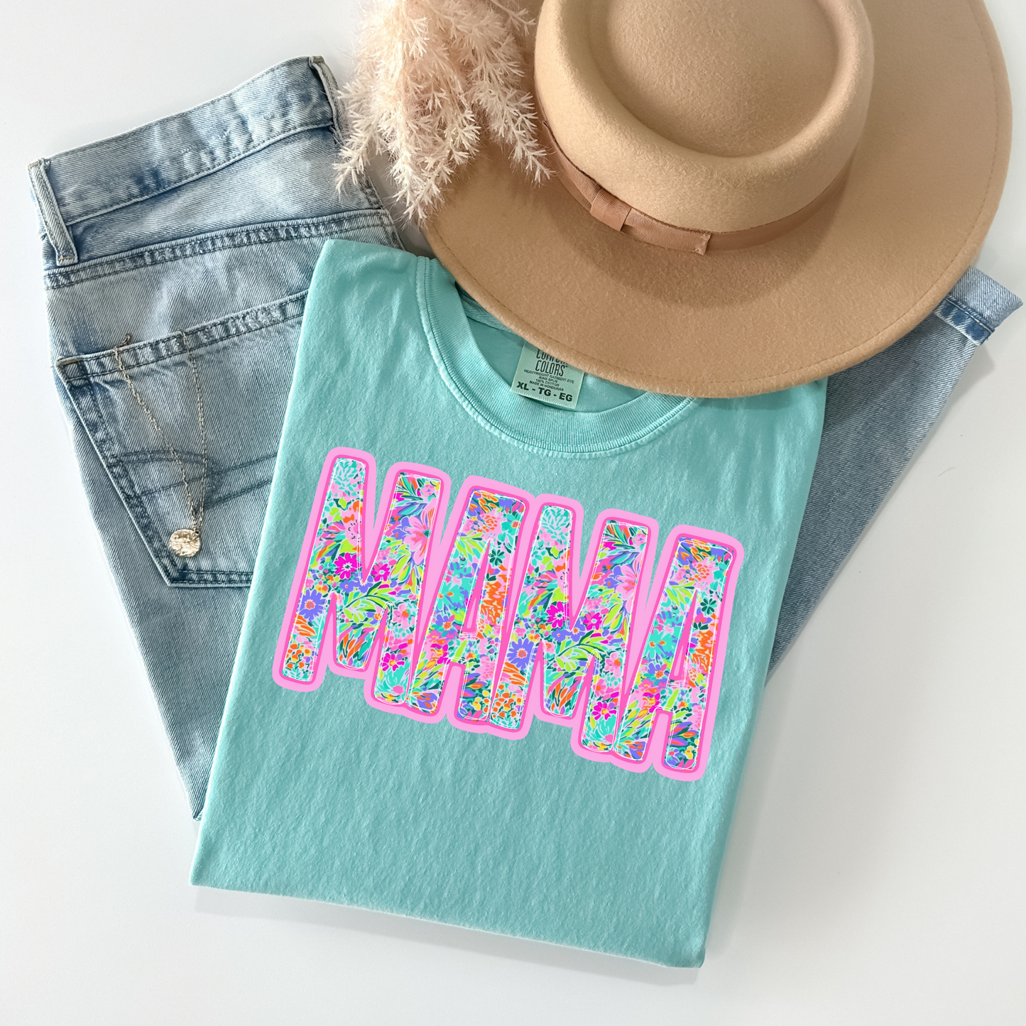 Summer Blooms Mama Tee