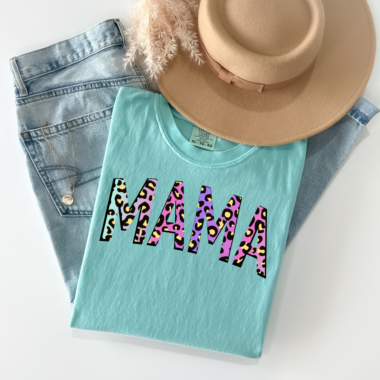 Leopard Neon Mama Tee
