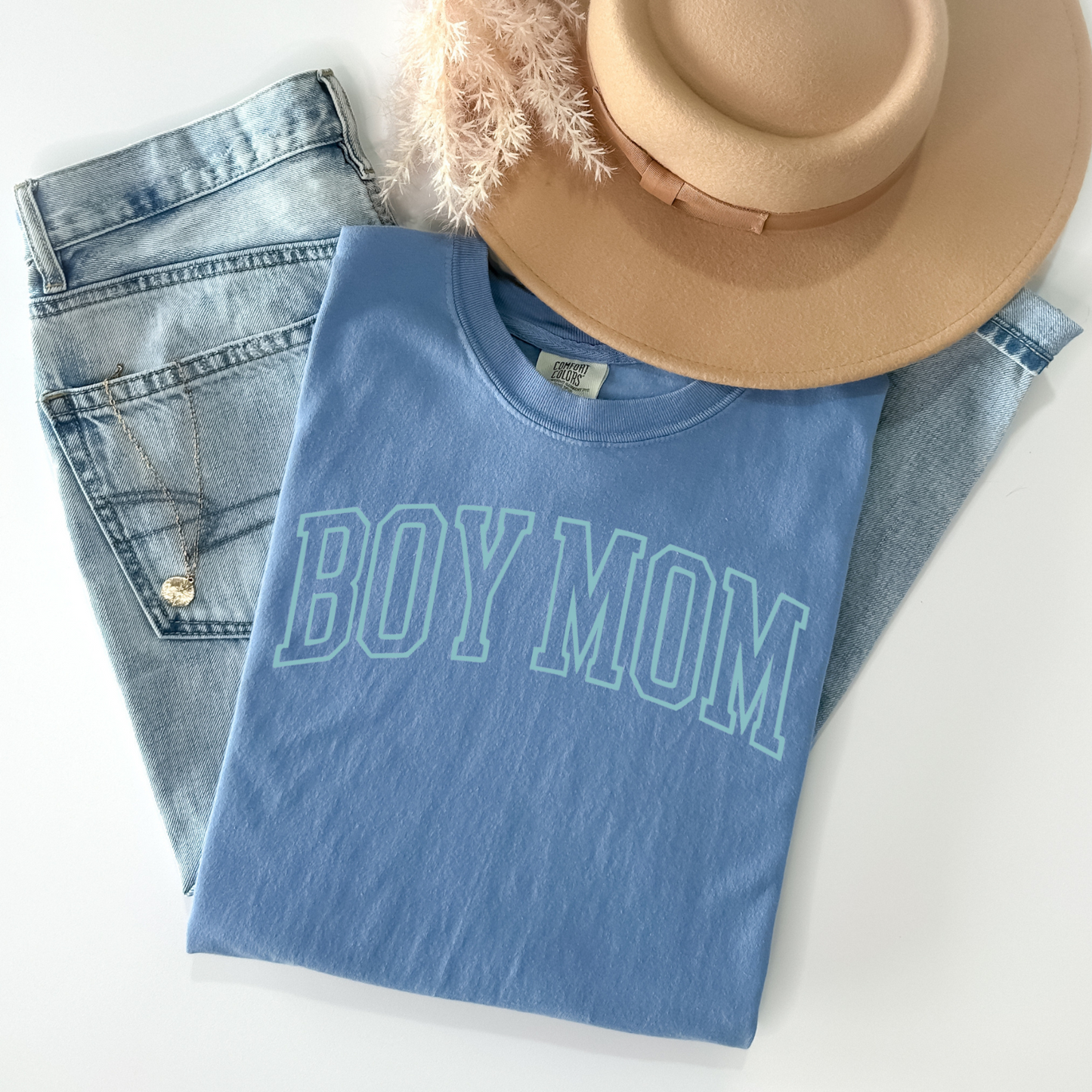 Blue Boy Mom Monotone Tee