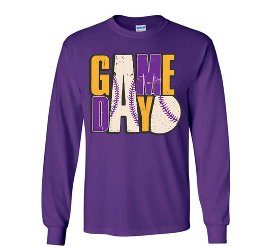 Purvis Game Day LONG SLEEVE Tee