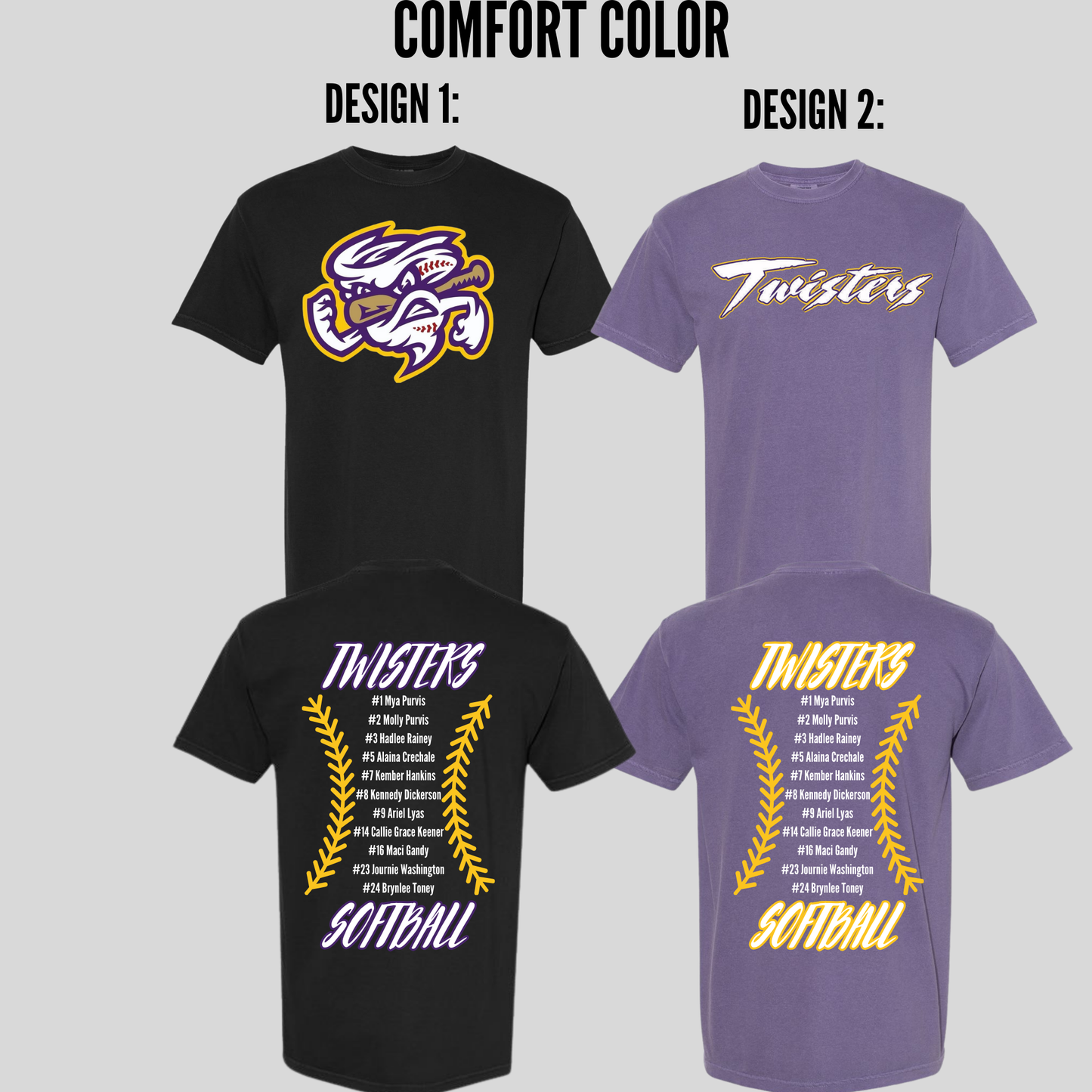 Comfort Color - Roster Design