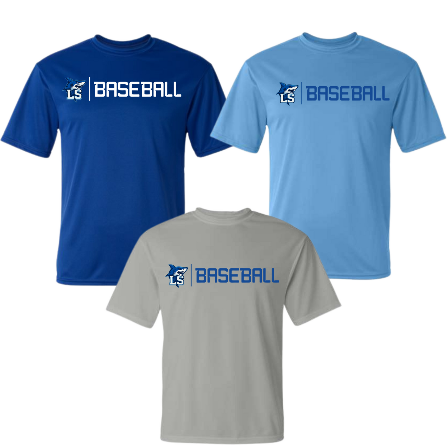 LS Baseball Drifit or Gildan