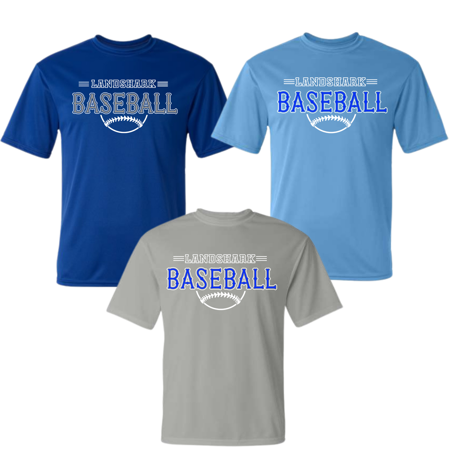 Landshark Baseball Drifit or Gildan