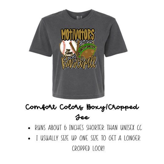 Motivators Girly Boxy Comfort Colors