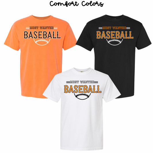 Most Wanted Baseball T-Shirt COMFORT COLORS