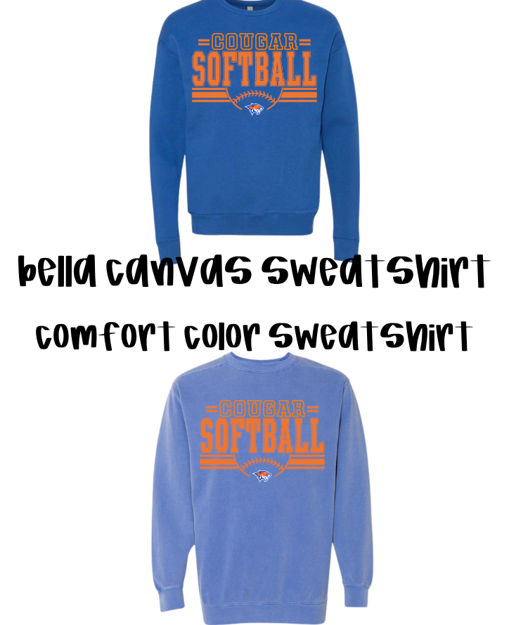 Cougar Softball Sweatshirt
