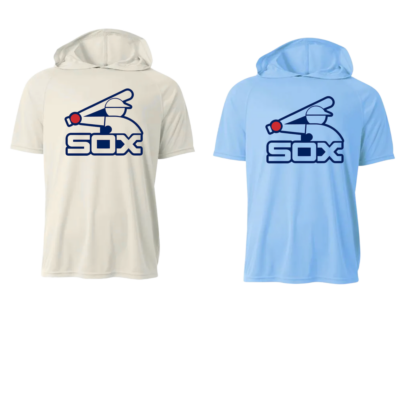 Sox Batter Short Sleeve Hooded Pullover