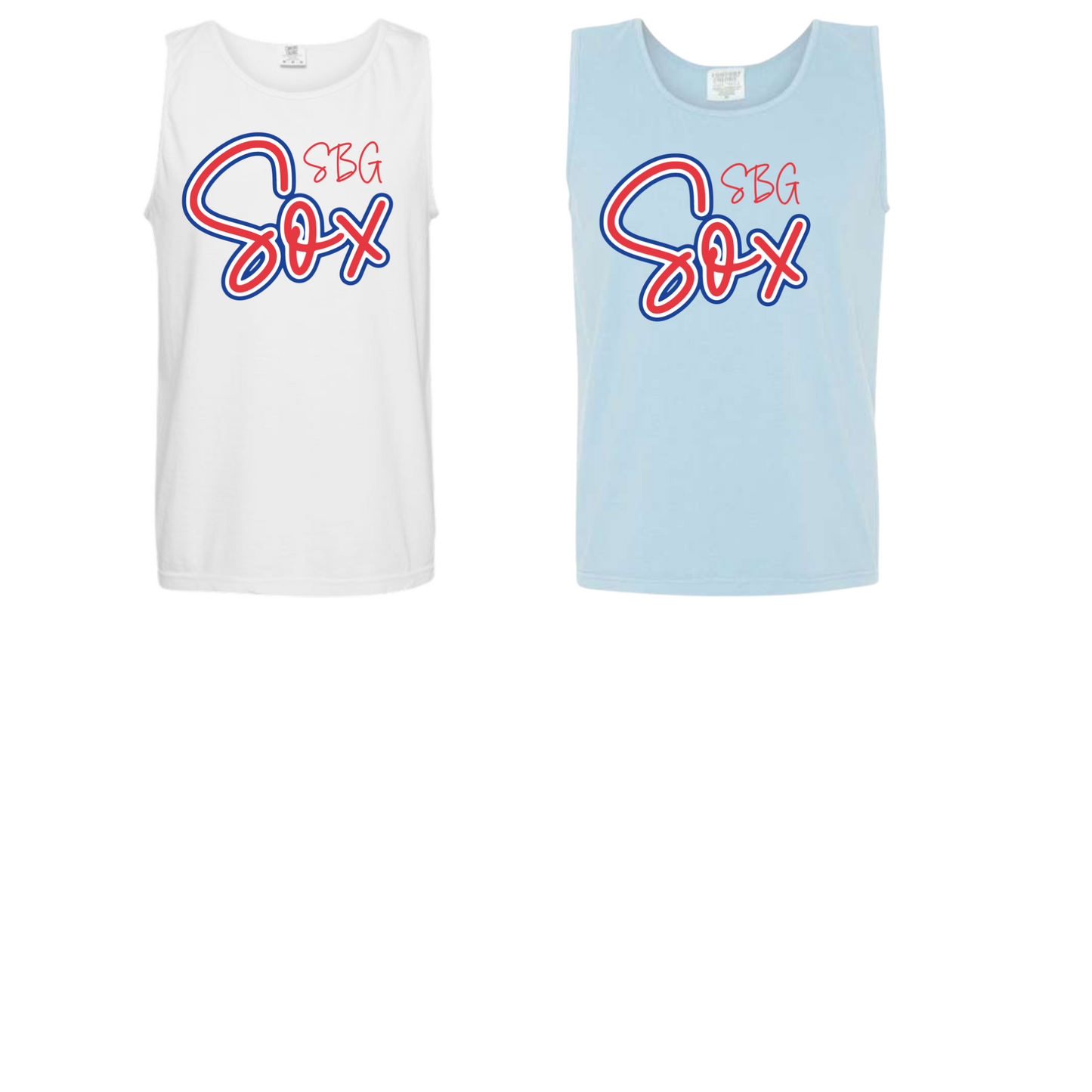 Sox Cursive Comfort Color Tank