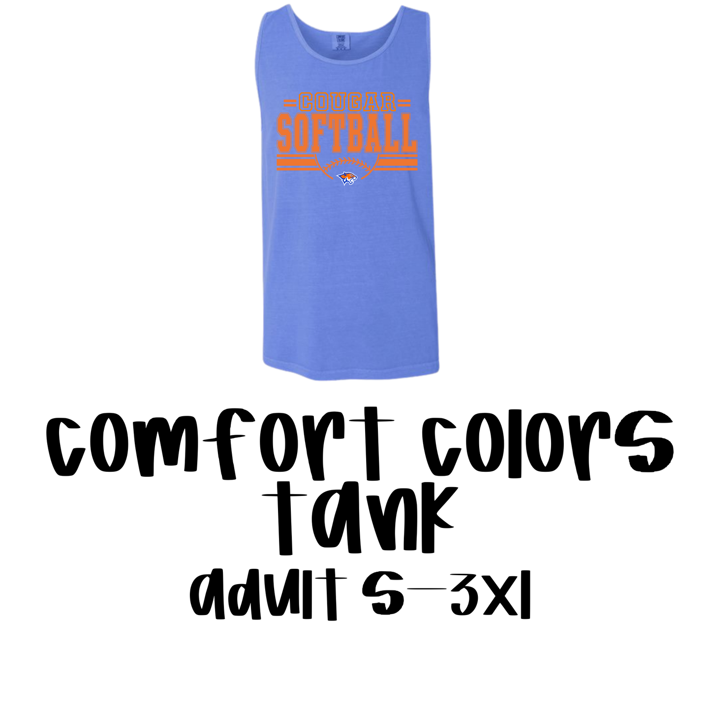 Columbia Academy Softball - Comfort Color Tanks