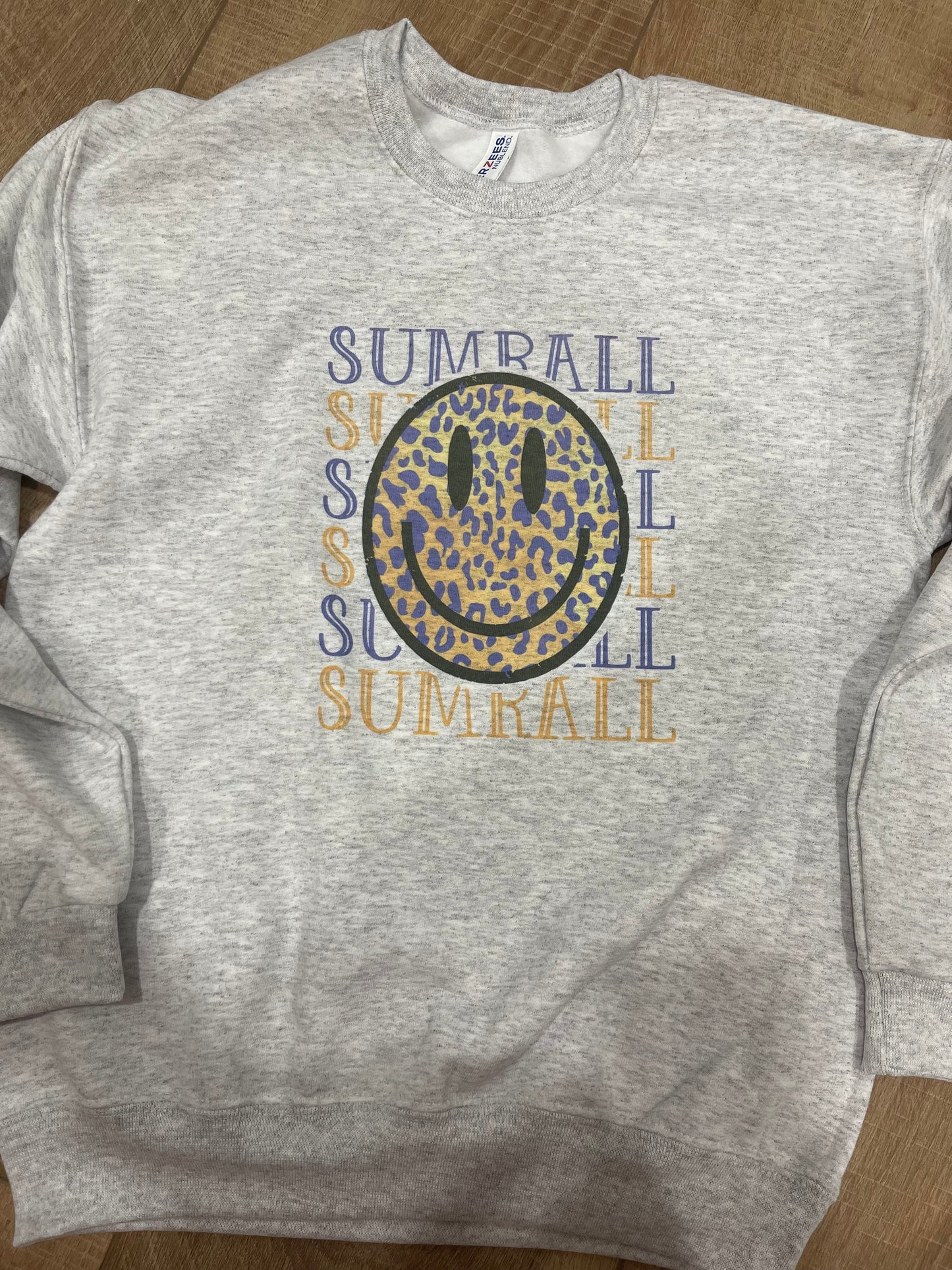 Sumrall Smile *BLUE/GOLD LEOPARD FACE*