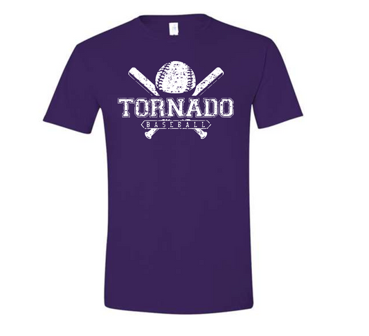 Purvis Baseball Distressed Tee