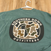 Load image into Gallery viewer, Green Comfort Colors Southern Down Outfitters Men’s Tee
