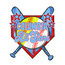 Load image into Gallery viewer, Baseball/Softball Split Stars/Home Plate
