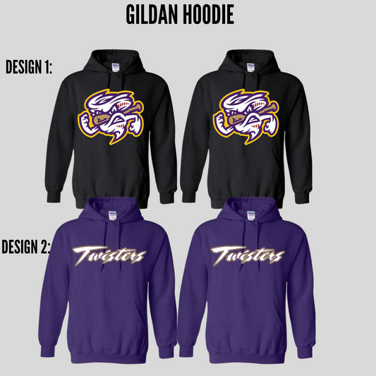 Gildan Hoodie — FRONT DESIGN ONLY