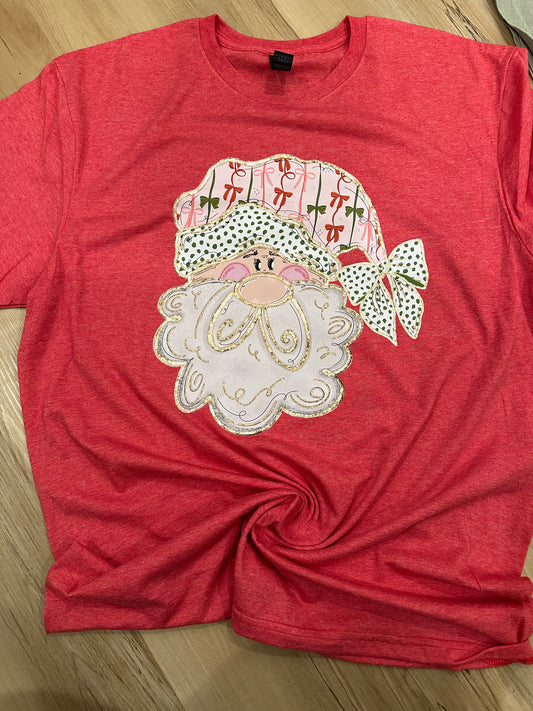 Santa on Heather Red