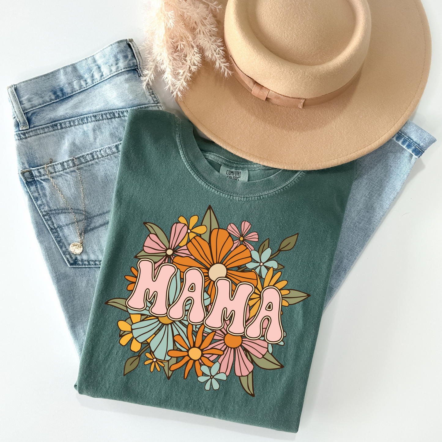 Mama Vintage Florals Tee