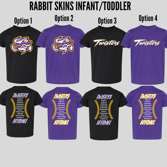 Infant/Toddler Rabbit Skins Roster Design