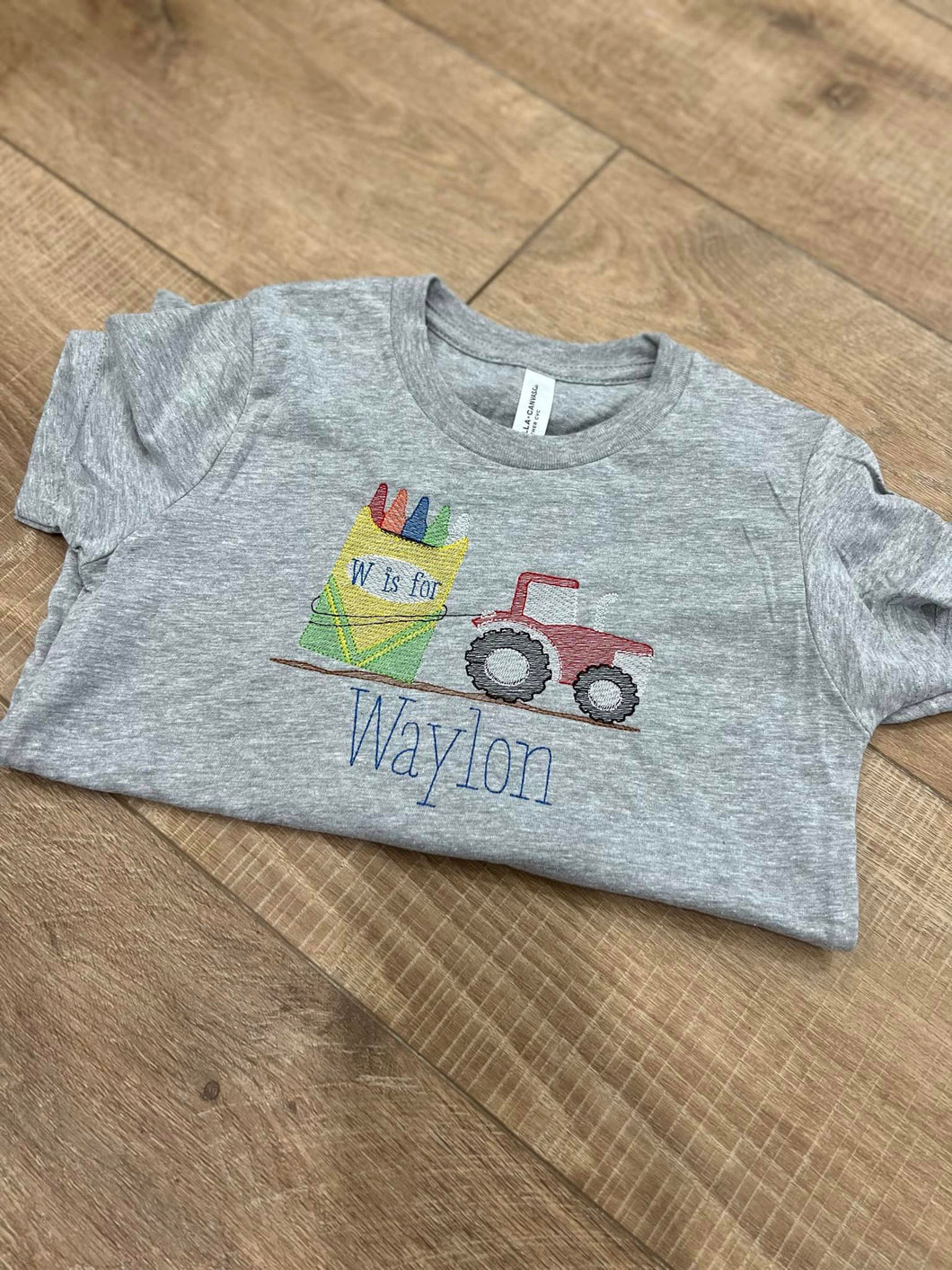 Tractor Pulling Crayons **EMBROIDERY**