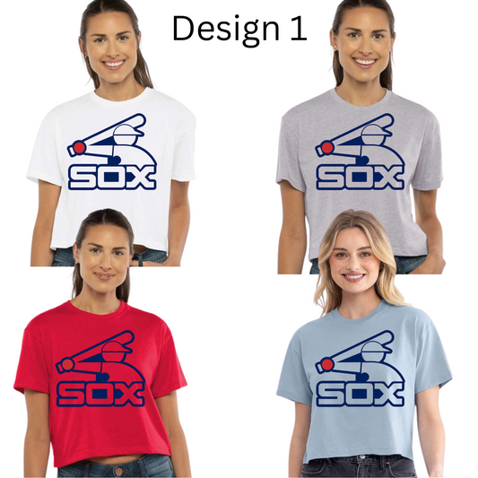 SBG Sox CROPPED Tee *ALL DESIGNS UNDER THIS LISTING*