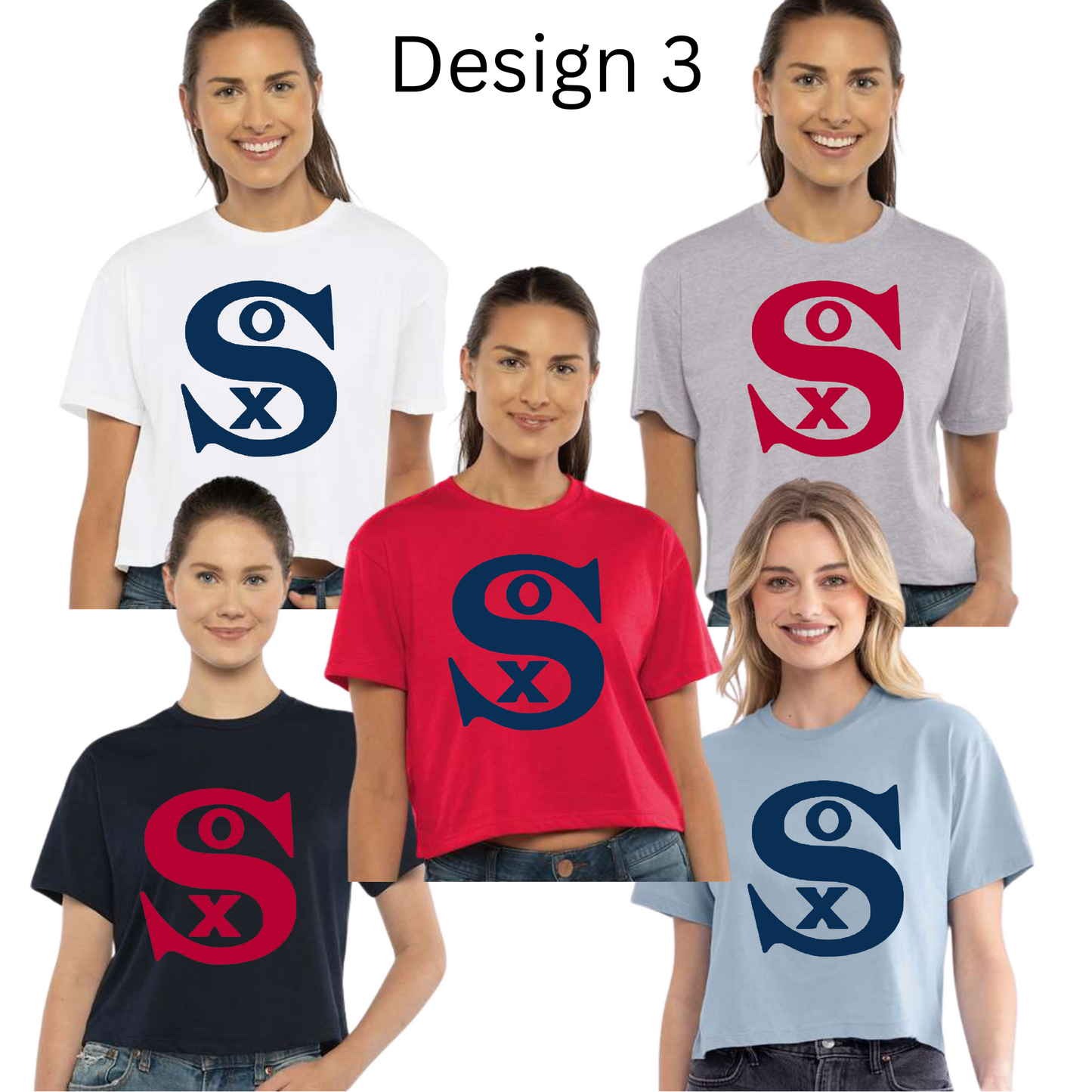 SBG Sox CROPPED Tee *ALL DESIGNS UNDER THIS LISTING*