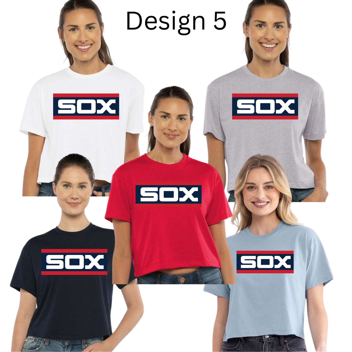 SBG Sox CROPPED Tee *ALL DESIGNS UNDER THIS LISTING*