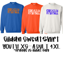 Load image into Gallery viewer, Cougar Block Softball Sweatshirt
