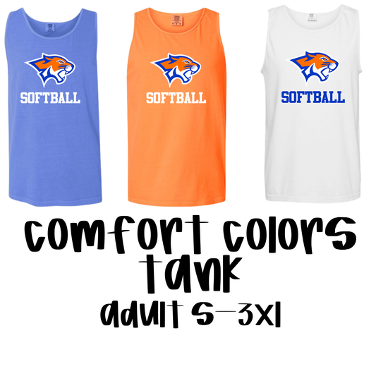 Columbia Academy Softball - Comfort Color Tanks