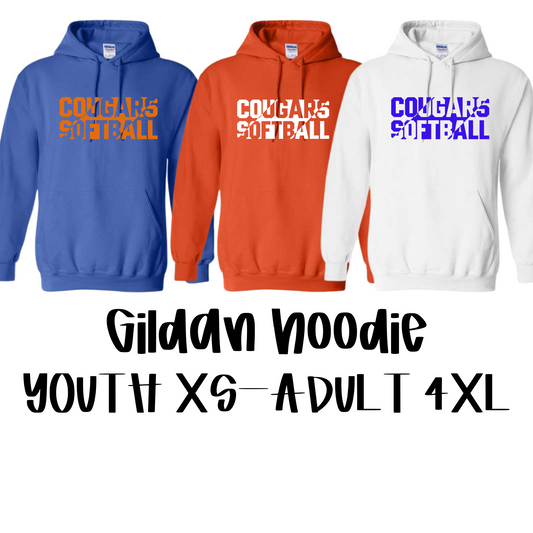 Cougar Block Softball Hoodie